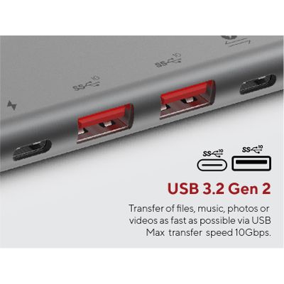 LINQ Connects 7in2 Pro USB-C Macbook Multiport TB Hub - LQ48012