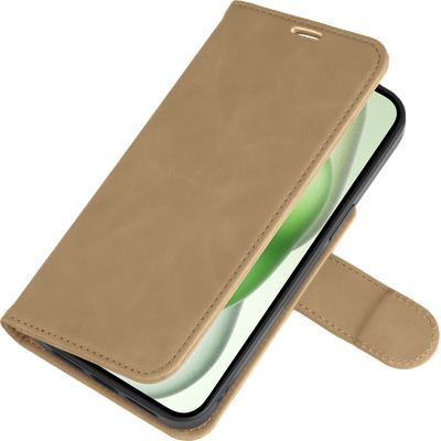 Cazy Uitneembaar Wallet Hoesje voor iPhone 14 - Magfit 2-in-1 Hoesje met Pasvakjes - Taupe