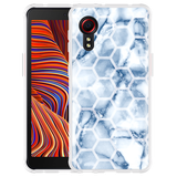 Hoesje geschikt voor Samsung Galaxy Xcover 5 - Blue Marble Hexagon