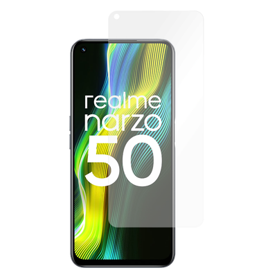 Cazy Tempered Glass Screen Protector geschikt voor Realme Narzo 50 - Transparant
