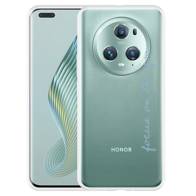 Cazy Hoesje geschikt voor Honor Magic5 Pro Focus On The Good