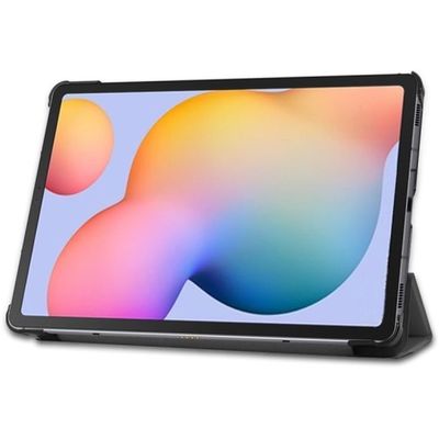 Cazy Hoes geschikt voor Samsung Galaxy Tab S6 Lite - TriFold Tablet Smart Cover - Grijs
