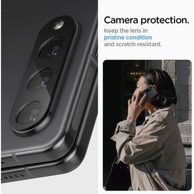 Spigen Samsung Galaxy Z Fold 4 Camera Lens Glass Protector - Zwart