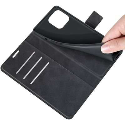 Cazy Wallet TPU Hoesje geschikt voor iPhone 13 Pro - Zwart