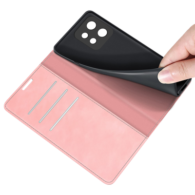 Cazy Wallet Magnetic Hoesje geschikt voor Motorola Edge 40 Pro - Roze