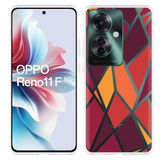 Hoesje geschikt voor Oppo Reno11 F Colorful Triangles