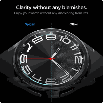 Spigen Glass Protector Geschikt Voor Samsung Galaxy Watch6 47mm - Inclusief Montage Frame EZ FIT - Kras En Stoot Bestendig -  Perfecte Pasvorm - 2-pack