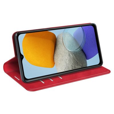 Cazy Wallet Magnetic Hoesje geschikt voor Samsung Galaxy M23 - Rood