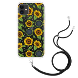 Hoesje met Koord geschikt voor iPhone 11 - Sunflowers