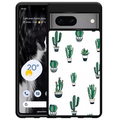Cazy Hardcase hoesje geschikt voor Google Pixel 7 - Green Cactus