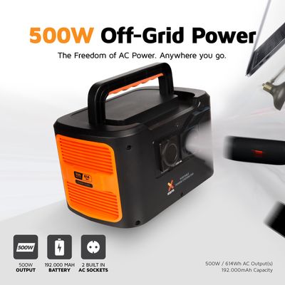 Xtorm 500W Portable Powerstation - Portable Generator - UK Versie - 192.000 mAh