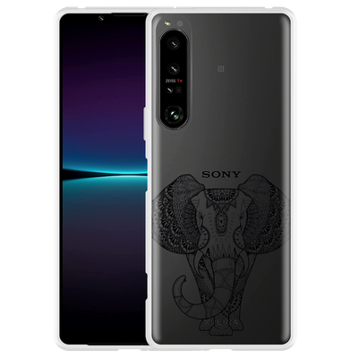 Cazy Hoesje geschikt voor Sony Xperia 1 IV - Mandala Elephant