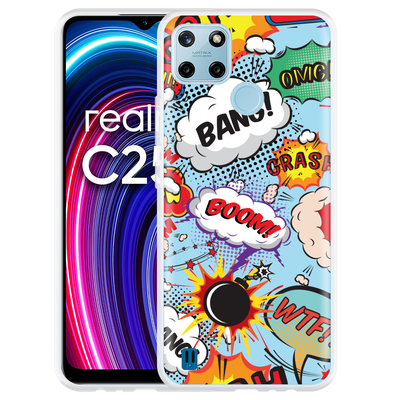 Cazy Hoesje geschikt voor Realme C25Y - Comic