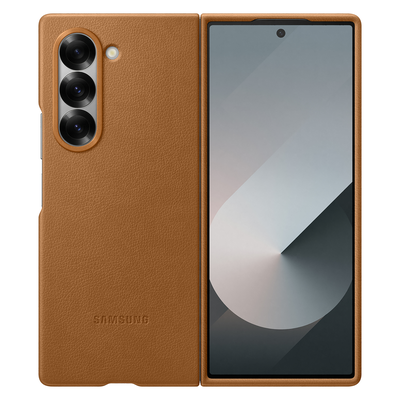 Samsung Hoesje geschikt voor Samsung Galaxy Z Fold6 - KindSuit Case - Bruin