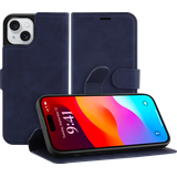 Premium Wallet Hoesje geschikt voor iPhone 15 - Blauw