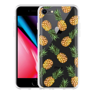 Cazy Hoesje geschikt voor iPhone 8 - Ananas