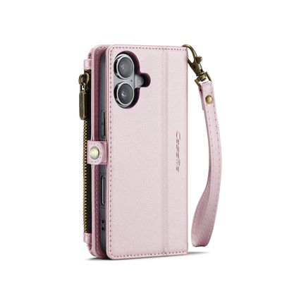 Caseme Case iPhone 16 - Crossbody Wallet Case - Pink