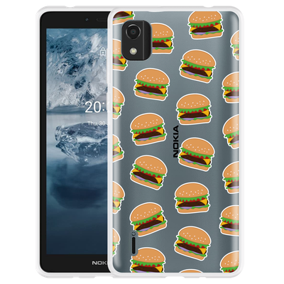 Cazy Hoesje geschikt voor Nokia C2 2nd Edition - Burgers