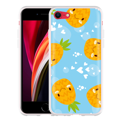 Cazy Hoesje geschikt voor iPhone SE 2020 - Love Ananas