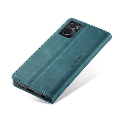 CASEME Oppo A76 / A96 Retro Wallet Case - Blue