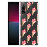 Cazy Hoesje geschikt voor Sony Xperia 10 IV - Ice Cream