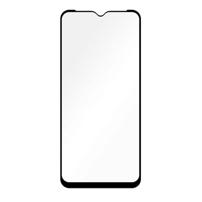 Cazy Full Cover Glass Screen Protector geschikt voor Motorola Moto E7 - Zwart