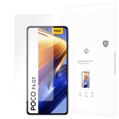 Cazy Tempered Glass Screen Protector geschikt voor Poco F4 GT - Transparant