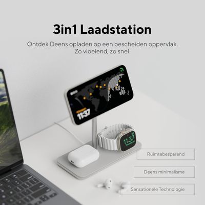 LINQ Connects 3in1 Draadloze Lader - Qi2 Base