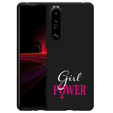 Hoesje Zwart geschikt voor Sony Xperia 1 III - Girl Power