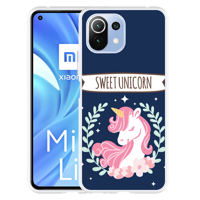 Cazy Hoesje geschikt voor Xiaomi Mi 11 Lite - Sweet Unicorn
