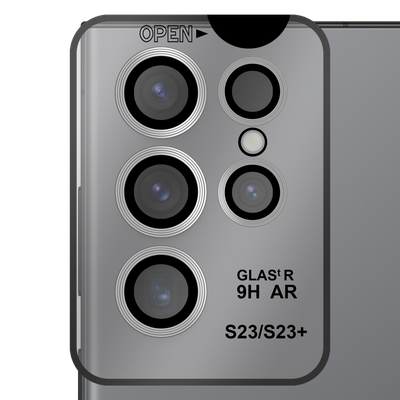 Cazy Tempered Glass Camera Lens Protector geschikt voor Samsung Galaxy S23 Ultra - met Applicator - 2 stuks
