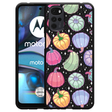 Hoesje Zwart geschikt voor Motorola Moto G22 - Magische Pompoenen