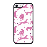 Hardcase hoesje geschikt voor iPhone 8 - Roze Cheeta's