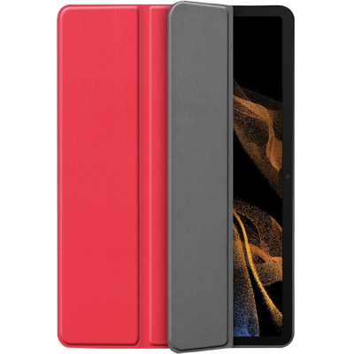 Cazy TriFold Hoes met Penhouder geschikt voor Samsung Galaxy Tab S8 Ultra - Rood