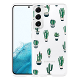 Hoesje geschikt voor Samsung Galaxy S22 - Green Cactus