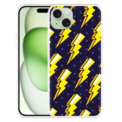 Cazy Hoesje geschikt voor iPhone 15 Plus Pop Art Lightning