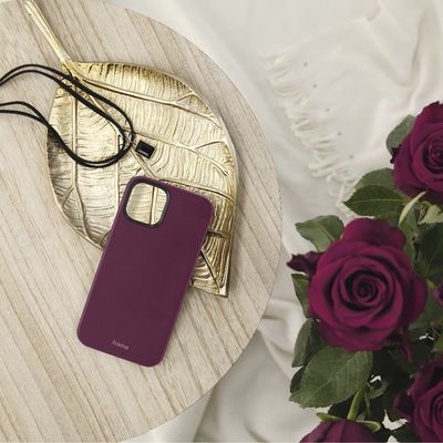 Hama MagCase Finest Sense Cover Hoesje geschikt voor Apple iPhone 14 - Compatibel met Magsafe - Bordeaux