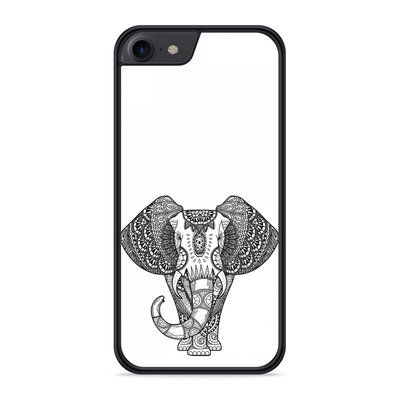 Cazy Hardcase hoesje geschikt voor iPhone 8 - Mandala Elephant