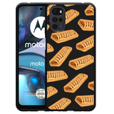 Hoesje Zwart geschikt voor Motorola Moto G22 - Frikandelbroodjes