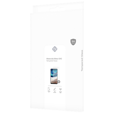 Cazy Tempered Glass Screen Protector geschikt voor Motorola Moto G42 - Transparant - 2 stuks