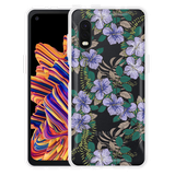 Hoesje geschikt voor Samsung Galaxy Xcover Pro - Purple Flowers
