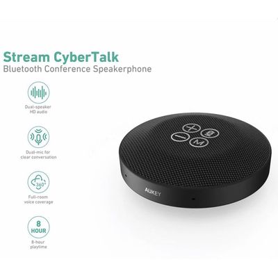 Aukey CyberTalk Bluetooth Speakerphone - Zwart - SP-A8