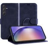 Premium Wallet Hoesje geschikt voor Samsung Galaxy A55 - Blauw