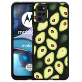 Hoesje Zwart geschikt voor Motorola Moto G22 - Avocado's
