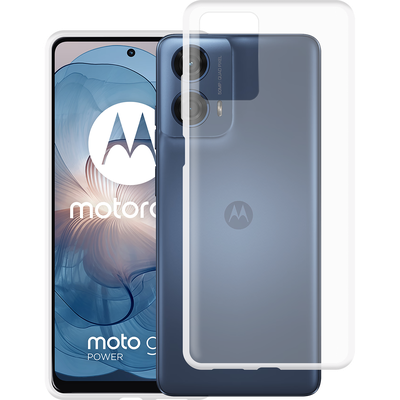 Cazy TPU Hoesje met Koord geschikt voor Motorola Moto E14 - Transparant