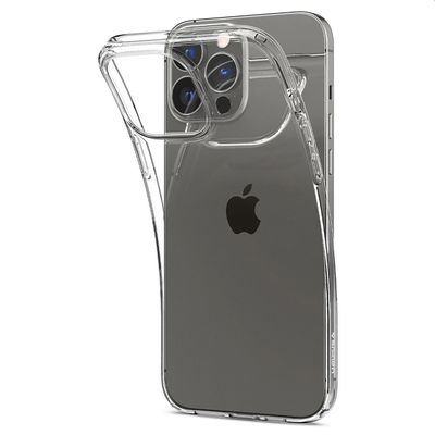 Hoesje geschikt voor iPhone 13 Pro Spigen Liquid Crystal Case - Transparant