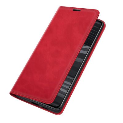 Cazy Wallet Magnetic Hoesje geschikt voor Realme GT2 Pro - Rood