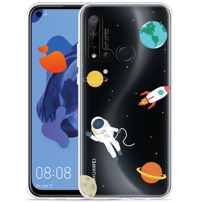 Cazy Hoesje geschikt voor Huawei P20 Lite 2019 - Astronaut