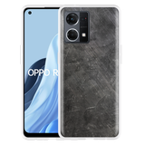 Hoesje geschikt voor Oppo Reno 7 - Metaal Structuur