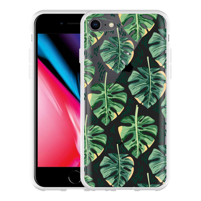 Cazy Hoesje geschikt voor iPhone 8 - Palm Leaves Large